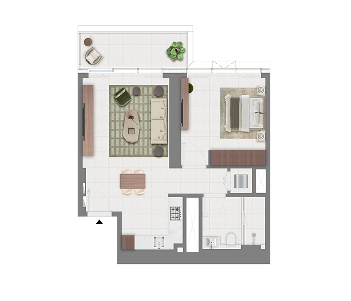 Creek Bay 1-bedroom Apartment