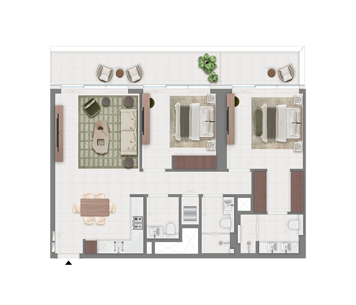 Creek Bay 2-bedroom Apartment